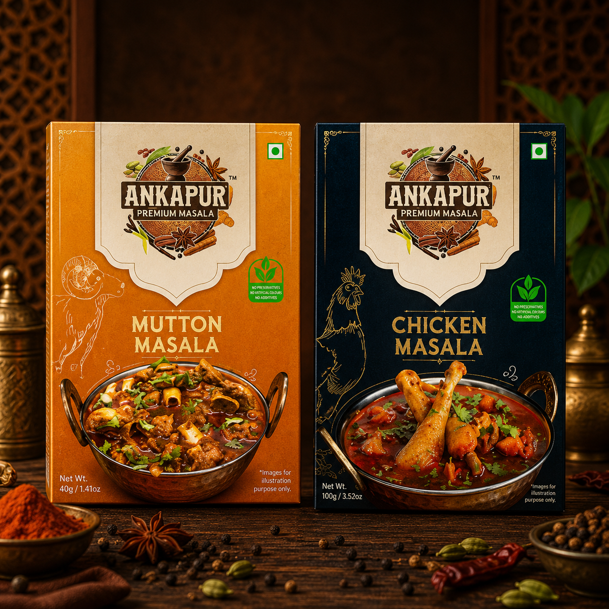 Ankapur Premium Chicken & Mutton Masala | Duo Combo